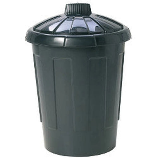 TML Dustbin With Secure Lid 80L Black