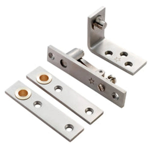 Thrust Bearing Standard Pivot Set C/W Screws - Satin Stainless Steel