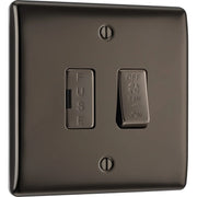 BG Electrical Nexus Metal Black Nickel - Triple pole, fused, fan isolator