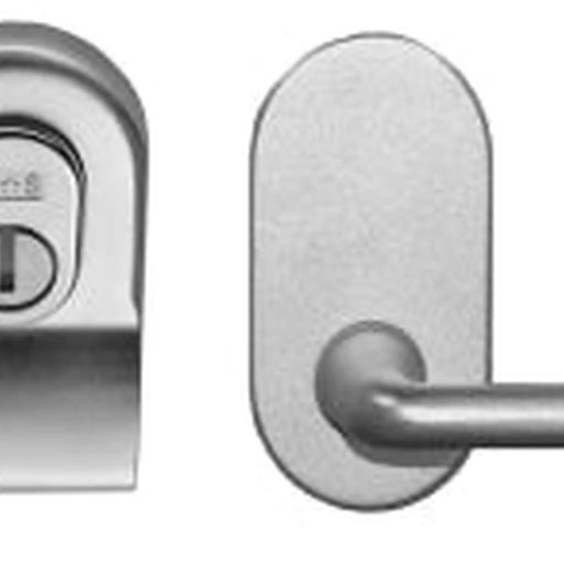 Cylinder Pull & Disabled Turn To Suit Mortice Cylinder Nightlatch - Satin Chrome