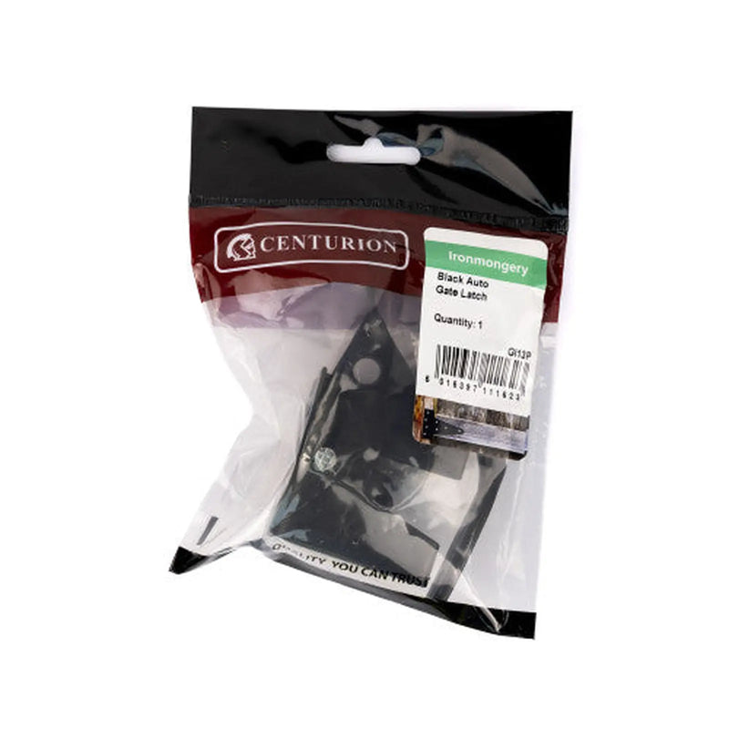 Centurion Autogate Latch, Epoxy Black - Pack of 3