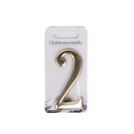 Centurion 3" Gold Effect Numeral 2 - Pack of 5