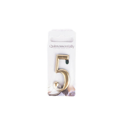 Centurion 2" Gold Effect Numeral 5 - Pack of 5