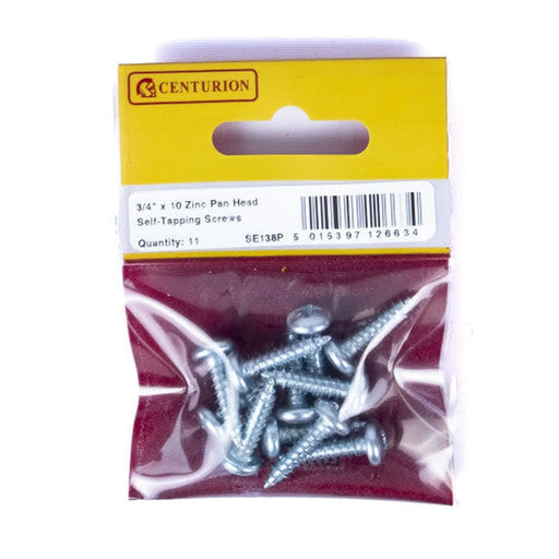 Centurion 3/4" x 10 ZP Pan Head Self Tapping Screws  (Pack of 11) - Pack of 5