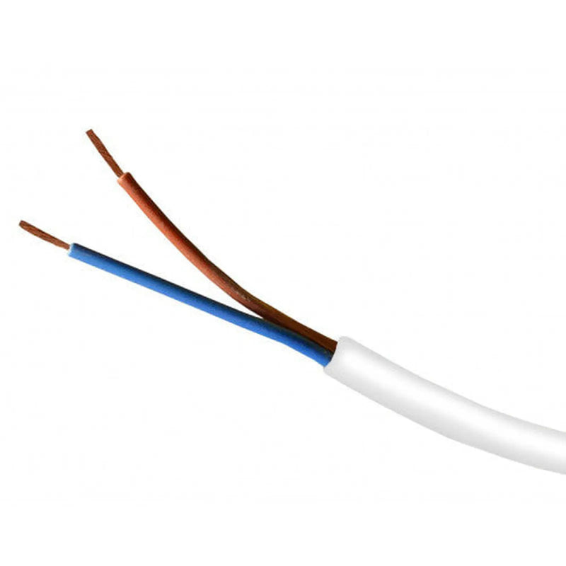 Centurion 0.5mm 2 Core Round Flex Cable, 100m