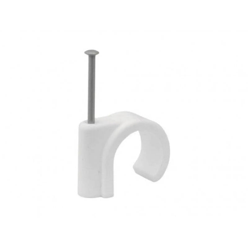Centurion 22mm Plastic Nail In Pipe Clips - Pack of 100