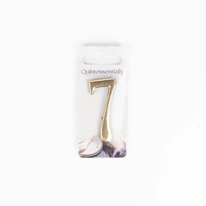 Centurion 2" Gold Effect Numeral 7 - Pack of 5