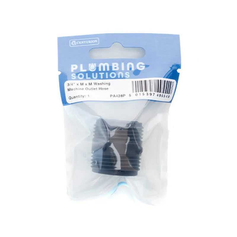 Centurion 3/4" x M x M  Washing Machine Outlet Hose Connector - Pack of 5