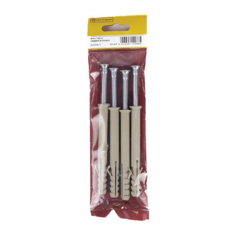 Centurion M10 x 100mm Hammer In Frame Fixings (Pack of 4) - Pack of 5