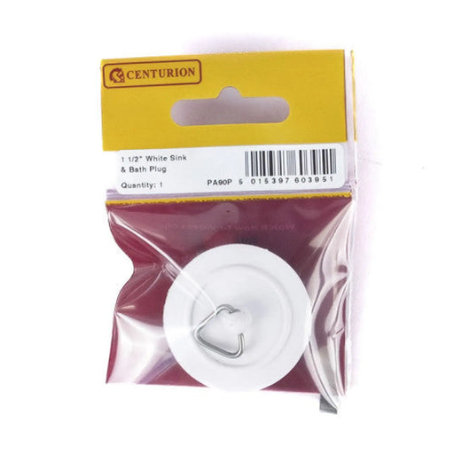 Centurion Plug - Sink Bath - White - 1 1/2" - Pack of 5