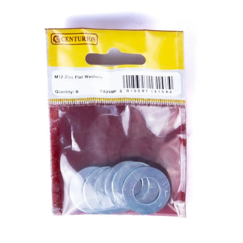 Centurion M12 ZP Flat Washers  (Pack of 6) - Pack of 5