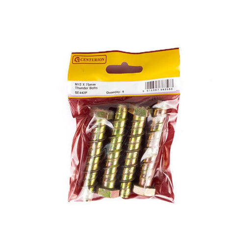 Centurion M12 X 75mm Thunder Bolts (Pack of 4) - Pack of 5