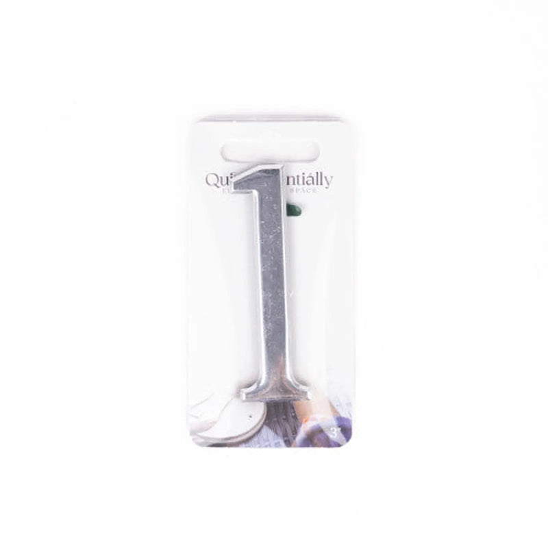 Centurion 3" Silver Effect Numeral 1 - Pack of 5