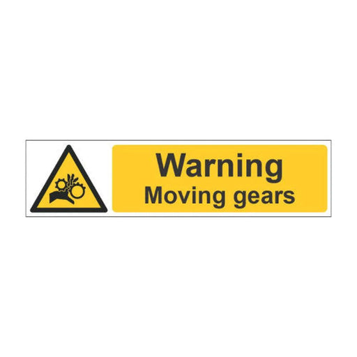 Centurion Warning Moving gears - SAV (300 x 100mm) - Min Order 4