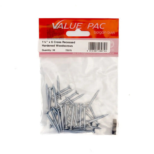 Centurion 1 1/4" x 6 Pozi CSK ZP Twin Screws 36pk - Pack of 10