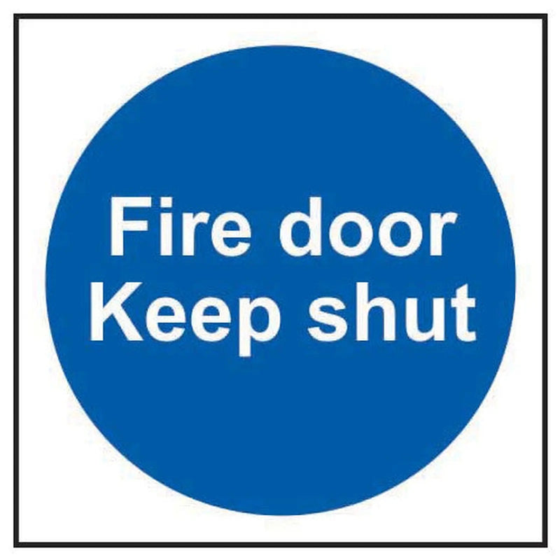 Centurion Fire door Keep shut - SAPP (100 x 100mm) Pk 5