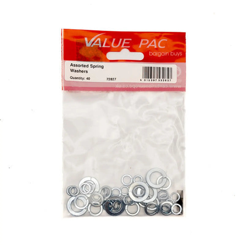Centurion Assorted Spring Washers (Pack of 40) - Pack of 10