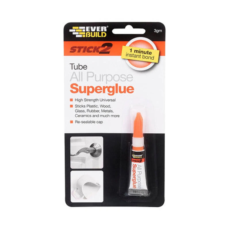 Centurion EverBuild All Purpose Superglue, 3g - Pack of 12
