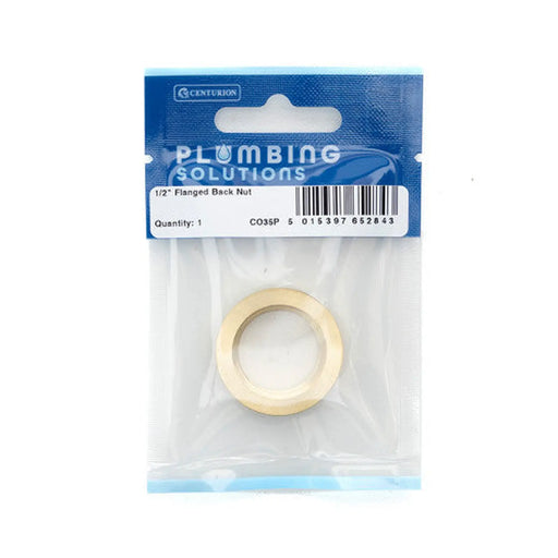 Centurion 1/2" Flanged Back Nut - Pack of 5
