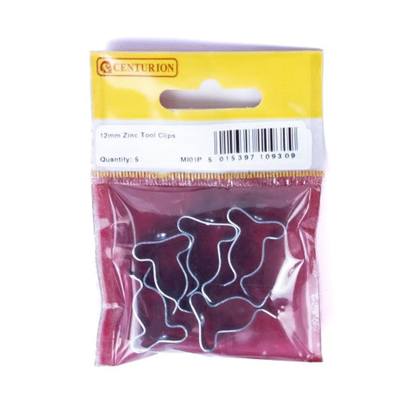 Centurion 12mm ZP Tool Clips (Pack of 5)