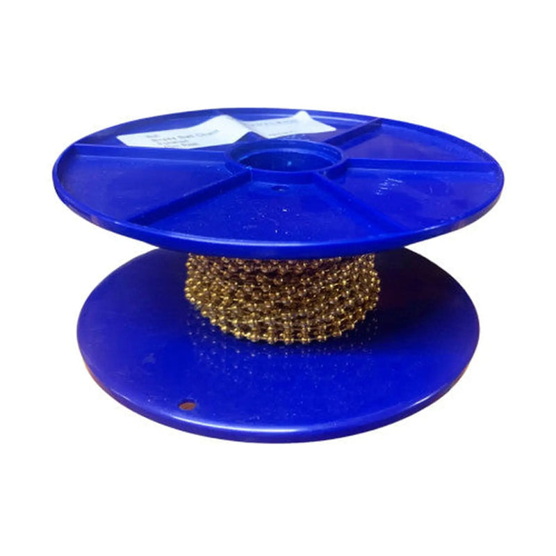 Centurion Polished Brass Ball Chain, No.6, 3.2mm x 10m Reel, Electro Brass