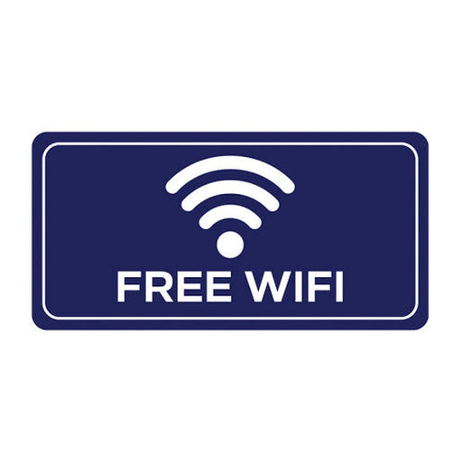 Centurion Free Wifi Sign - PP (200 x 100mm) - Min Order 4