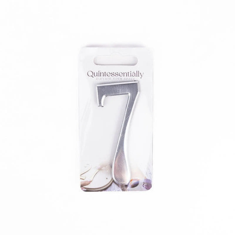 Centurion 3" Silver Effect Numeral 7 - Pack of 5