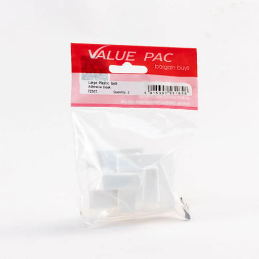 Centurion Large Plastic Self Adhesive Hook 2pk - Pack of 10
