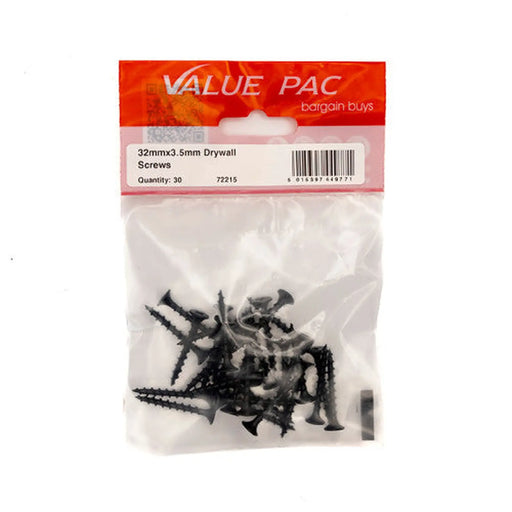 Centurion 32mm x 3.2mm Drywall Screws (Pack of 30) - Pack of 10