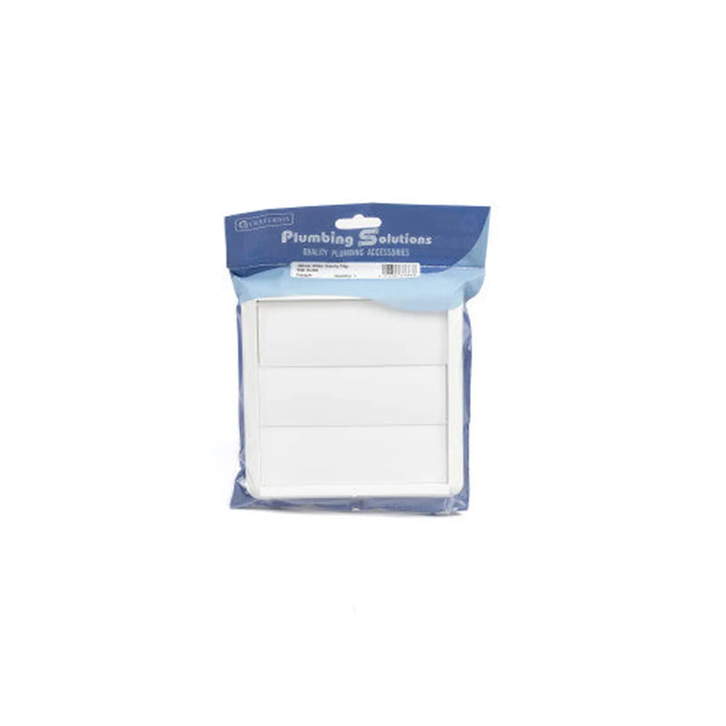 Centurion Gravity Flap Wall Outlet - White - 100mm - Pack of 5