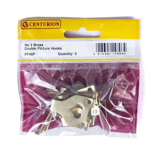 Centurion No 3 EB Double Picture Hooks (Pack of 5)