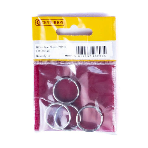 Centurion 20mm dia. NP Split Rings  (Pack of 4) - Pack of 5