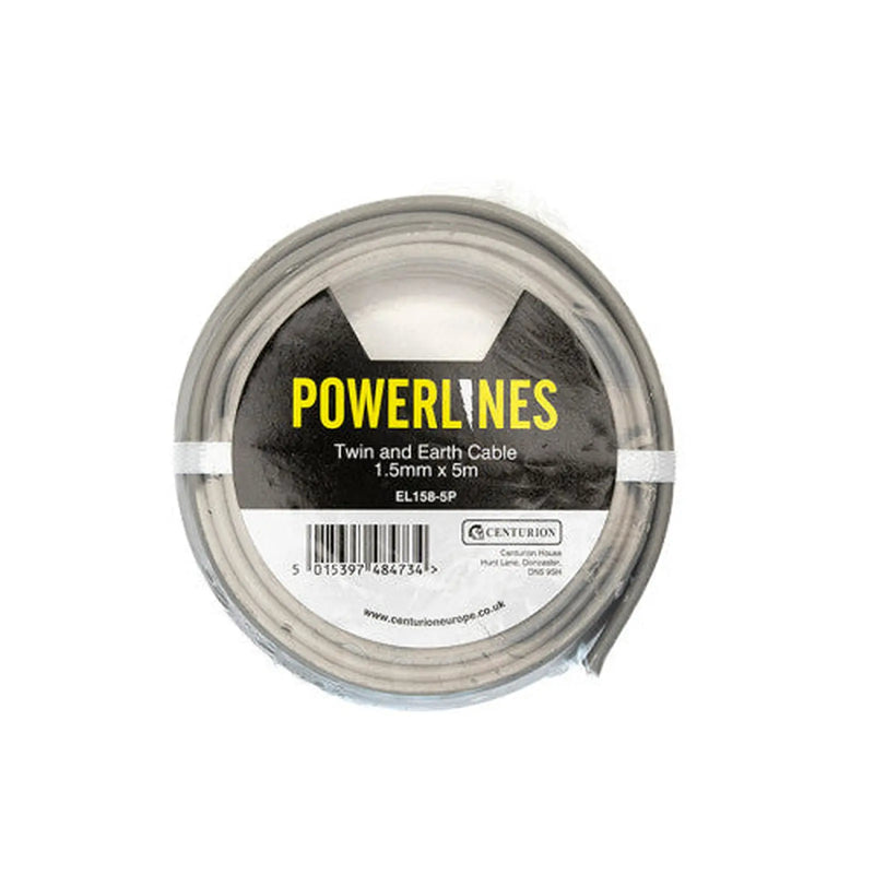 Centurion Twin and Earth Cable, 1.5mm x 5m