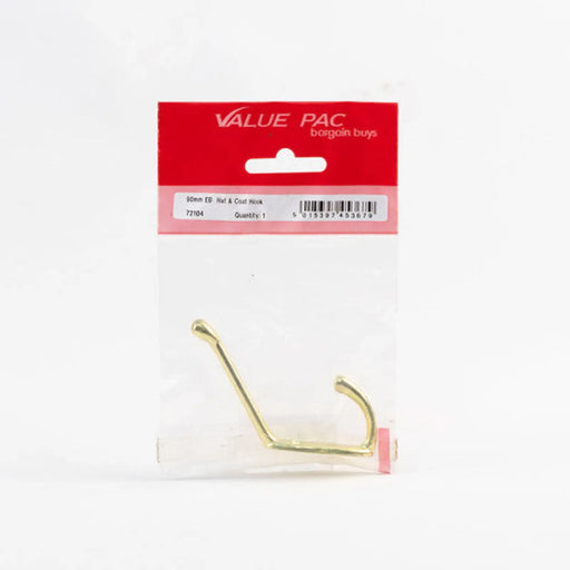 Centurion 90mm EB Die Cast Hat & Coat Hooks - Pack of 10