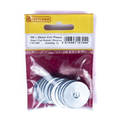 Centurion M6 x 25mm ZP Flat Repair Washers (Pack of 12) - Pack of 5