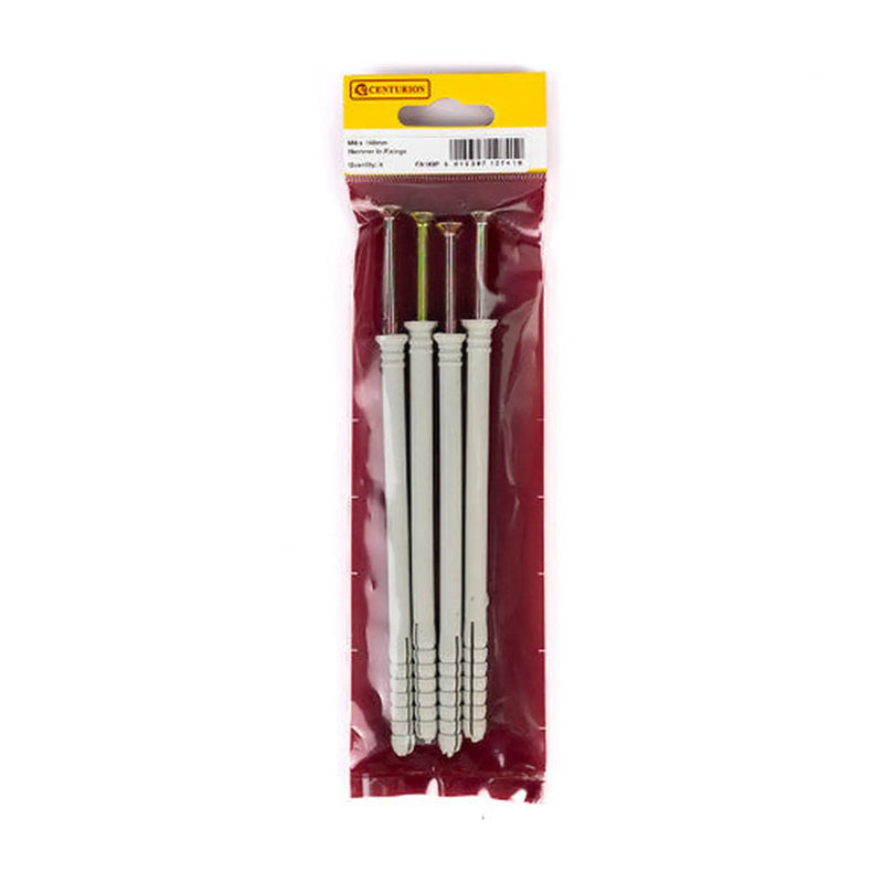 Centurion M8 x 140mm Hammer In Frame Fixings  (Pack of 4) - Pack of 5