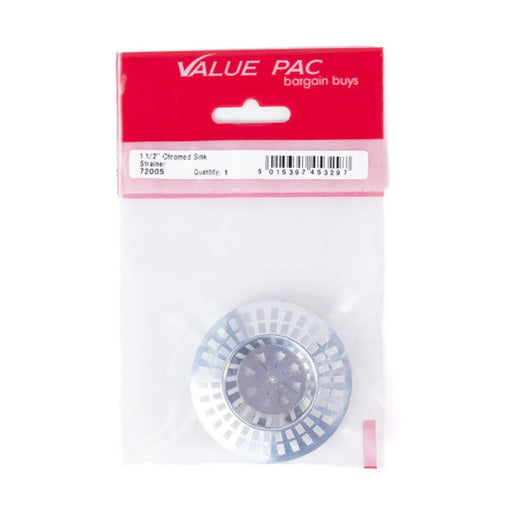 Centurion 1 1/2" Chromed Sink Strainer - Pack of 10