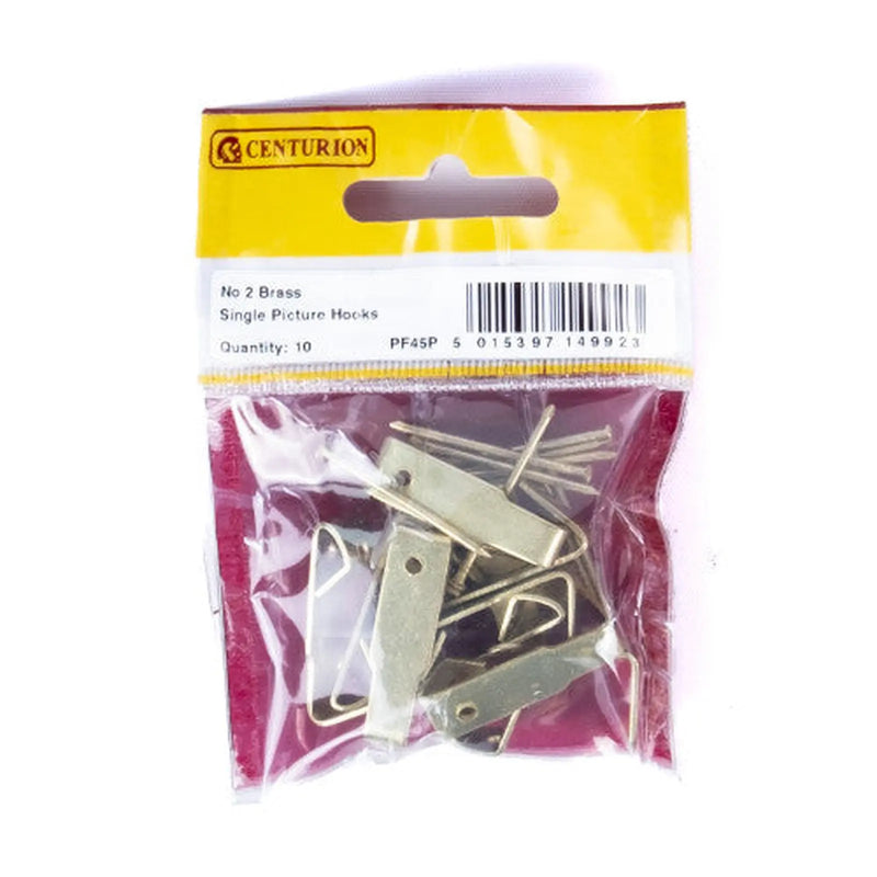 Centurion No 2 EB Single Picture Hooks (Pack of 10) - Pack of 5
