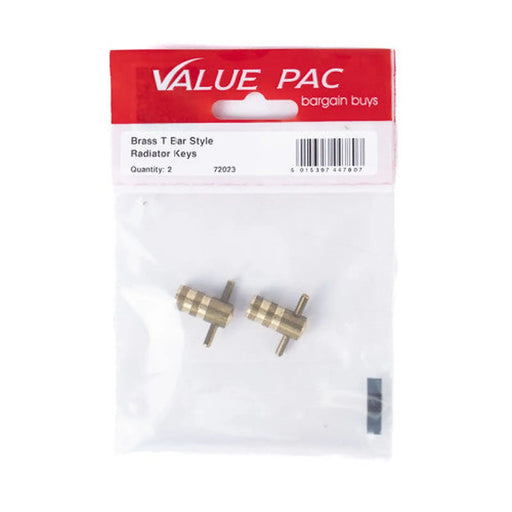 Centurion Brass T Bar Style Radiator Keys 2pk - Pack of 10