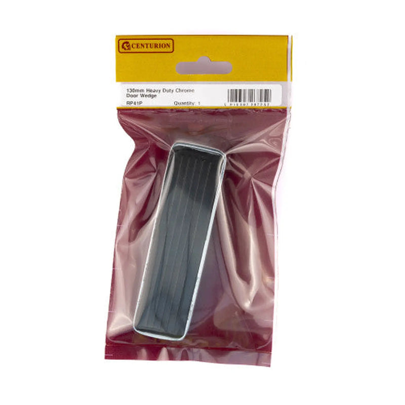 Centurion 130mm Heavy Duty Chrome Door Wedge - Min Order 2