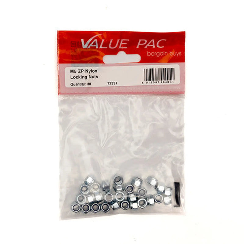 Centurion M5 ZP Nylon Locking Nuts 30pk - Pack of 10