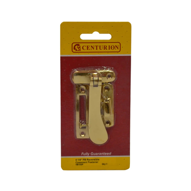 Centurion Solid Brass Hook Mortice Style Casement Fastener, 105mm - Pack of 5