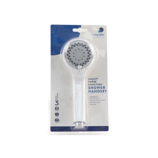Centurion Shower Head - 3 Mode Spray - White - Pack of 3