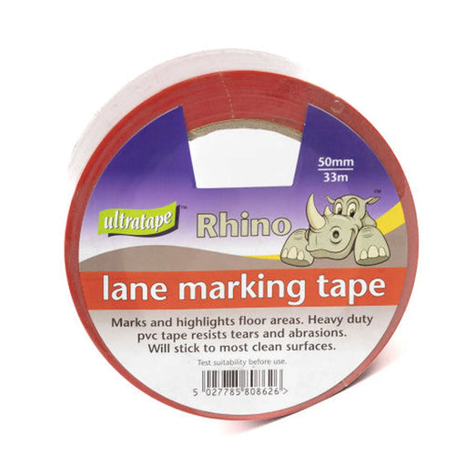 Centurion Lane Marking Tape - Red - 50mm x 33m - Min Order 2
