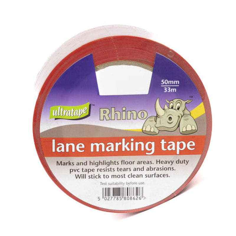 Centurion Lane Marking Tape - Red - 50mm x 33m - Min Order 2