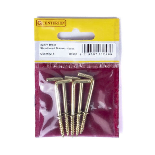 Centurion 32mm EB Shouldered Dresser Hooks (Pack of 5)