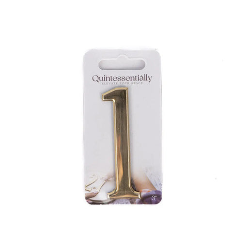 Centurion 3" Gold Effect Numeral 1 - Pack of 5