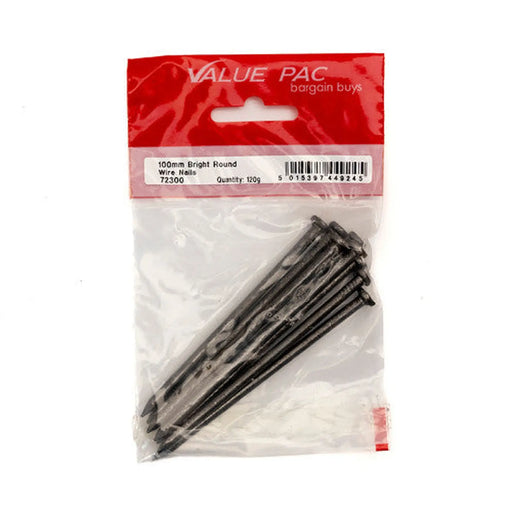 Centurion 100mm Round Wire Nails - (120g Pack) - Pack of 10