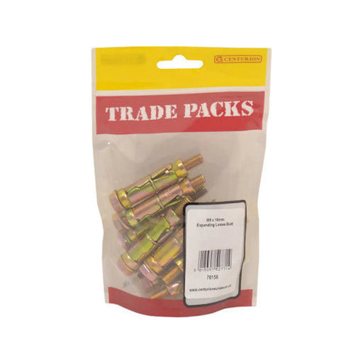 Centurion Expanding Loose Bolt - Zinc Plated - M8 x 10mm - (8 PK) - Pack of 5