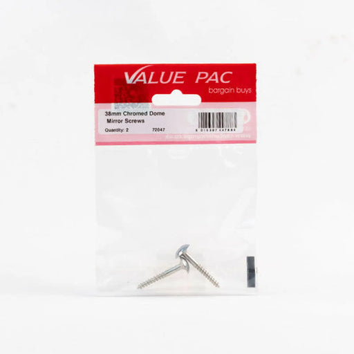 Centurion 38mm x 8 CP Dome Mirror Screws - Pack of 10